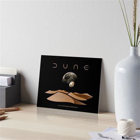 Dune Landscape With Moons Of Arrakis Art Board Print For Sale By