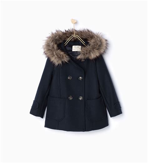Last but not least, the original duffle coat did not have a lining because it. Buttoned duffle coat with hood - Coats - Girl | 4 - 14 ...