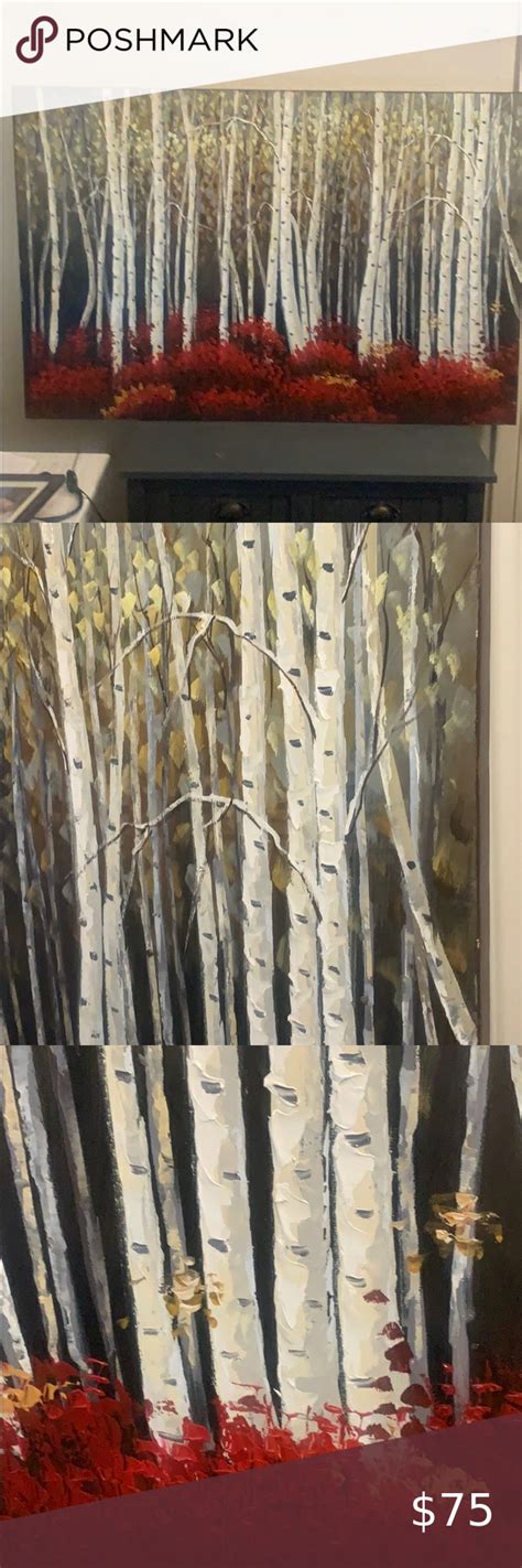 Red Birch Trees Acrylic Art From Pier One Imports Acrylic Art Large