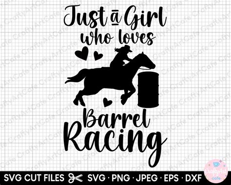 Barrel Racing Svg Png Cricut Just A Girl Who Loves Barrel Etsy