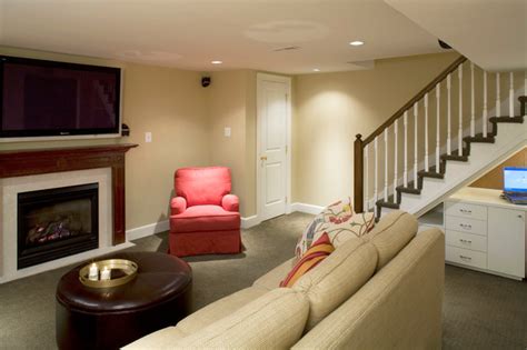 Row Home Remodel Traditional Basement Baltimore By Owings