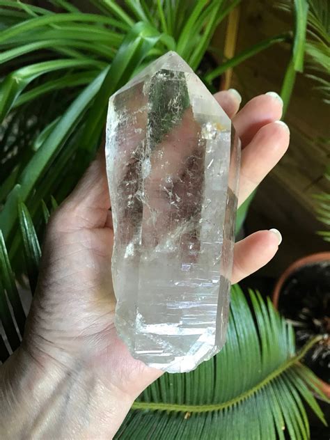 Large Clear Raw Quartz Crystal Brazil Clean 560 Grams 123 Pounds