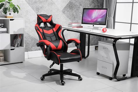 Gaming Chair Stylish Computer Chair Red With Black Heerrav Retail