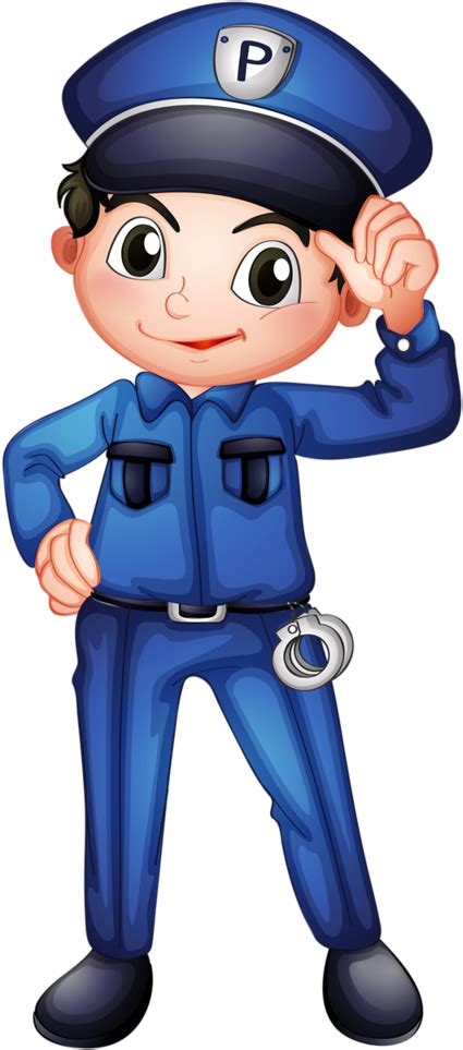 Download Kids Clipart Police Officer Community Helpers Clip Art