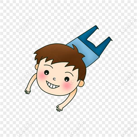 A Boy Lying On His Stomach Png Free Download And Clipart Image For Free