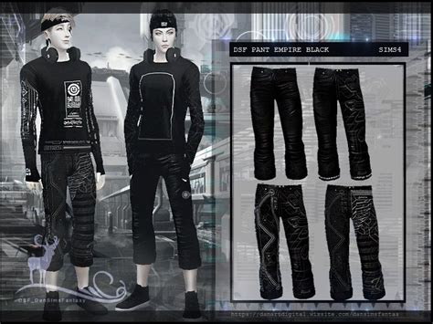 Sims 4 Ccs Pant Male Modern Pants In Synthetic Leather Material For