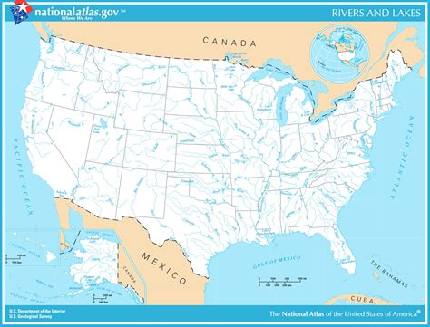 United States Map All Rivers