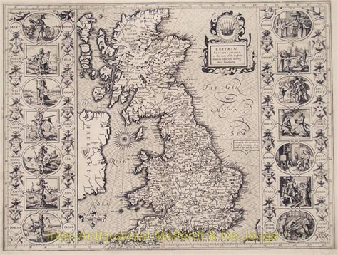 17th Century Map Of England