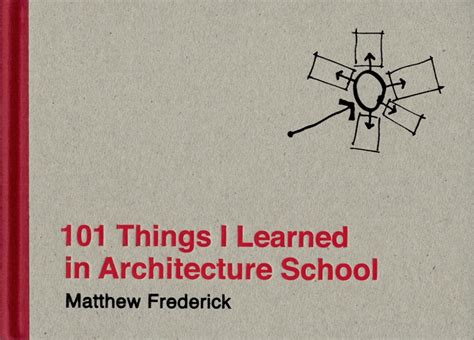 101 Things I Learned In Architecture School Matthew Frederick