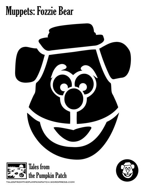 Muppets Fozzie Pumpkin Stencil Pumpkin Pattern Pumpkin Template