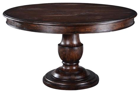 What is a dining room side table? Dining Table Scottsdale Round Pedestal Base - Traditional ...
