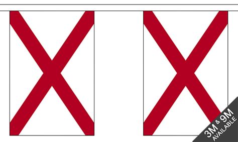 Each flag is 6 across by 8 high and there is extra string at. Alabama Bunting (Standard) - MrFlag