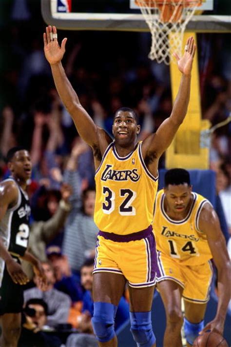 He won five championships with the los angeles lakers in the 1980s before he was forced to retire after contracting the human. Lot Detail - 1990-91 Magic Johnson Game Used and Signed ...