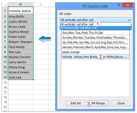How To Create And Fill New Custom Lists Quickly In Excel