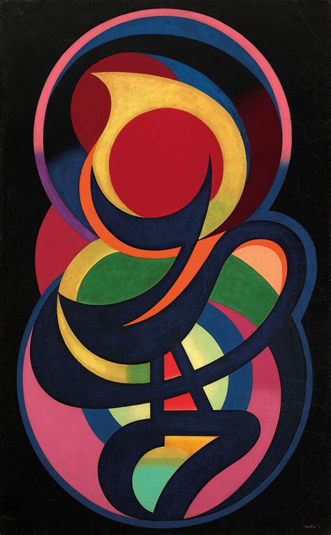 Auguste Herbin 1882 1960 Synchromie En Noir 1939 Oil On Canvas