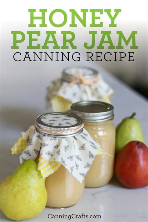 Honey Pear Jam Canning Recipe With Pomona S Pectin Canning Jam