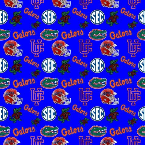 Blue Florida Gators Pattern Etsy