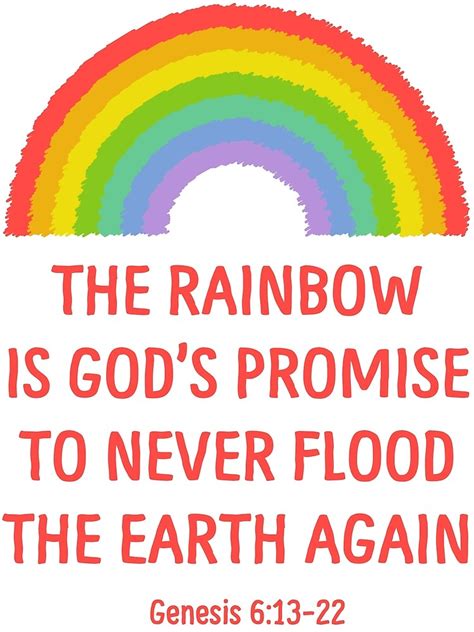 Rainbow Gods Promise Genesis 613 22 T Shirt Framed Art Print By