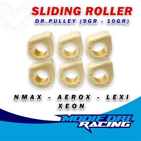 Jual Sliding Roller Nmax Aerox Lexi Sliding Roller Dr Pulley Roller Dr Pulley Xeon 9 10 Gram