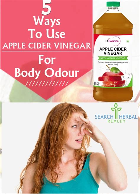 5 Ways To Use Apple Cider Vinegar For Body Odour Search Herbal And Home