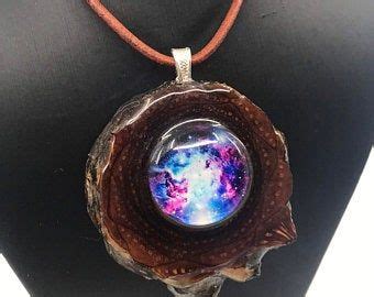 Turquoise Nebula Necklacenebula Jewelrynebula Pendantgalaxy Etsy