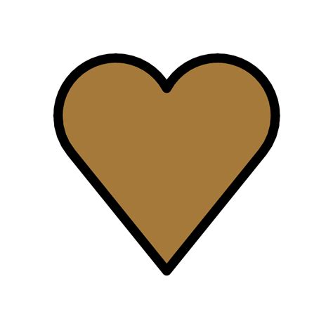 Brown Heart Vector Svg Icon Svg Repo