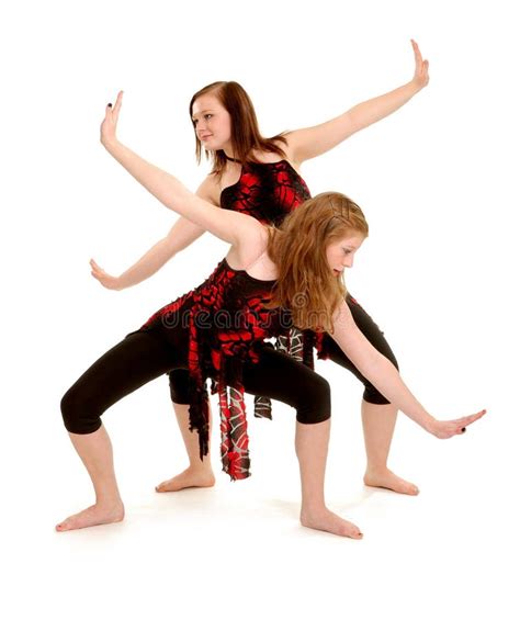 Contemporary Female Dancers Jazz Duet Stock Image Image Of Duet