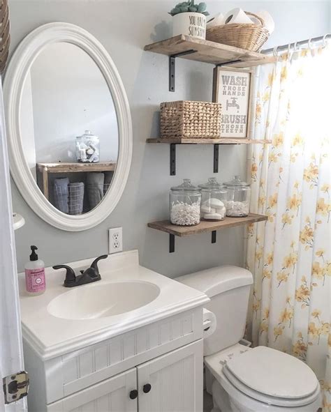 Decoration bathroom that has tiny size really challenging as you cannot use the same method that you use in larger bathroom. 8+ Bathroom Floating Shelves Design to Save Room ...
