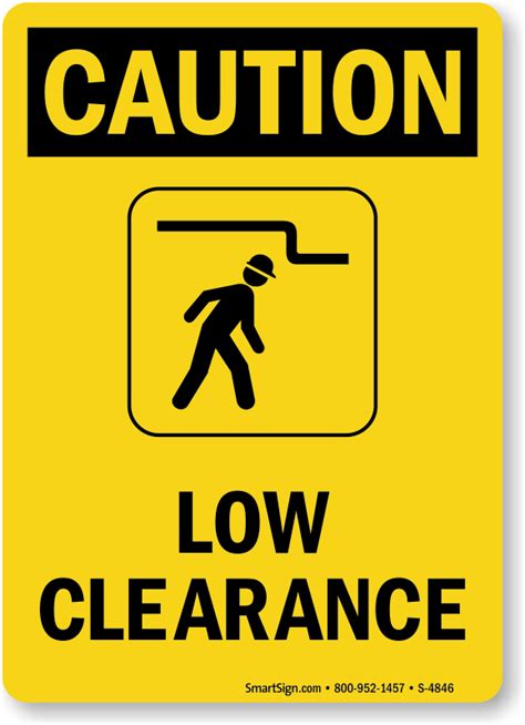 Low Clearance Signs Free Shipping