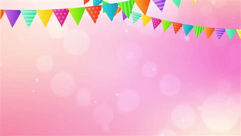 Party Animation With Balloons Streamers And Confetti A Present Is