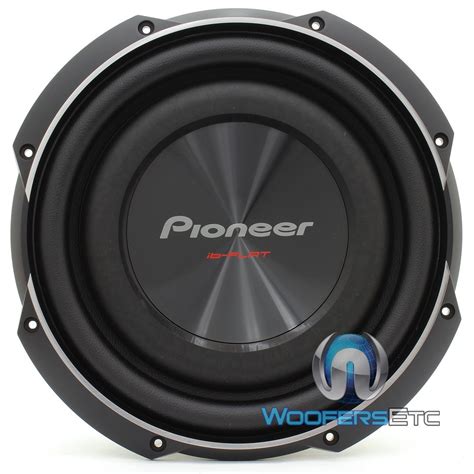 Ts Sw2502s4 Pioneer 10 1200w Max Single 4 Ohm Shallow Mount Series