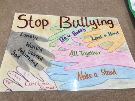 25 Inspirasi Keren Contoh Poster Anti Bullying The Li