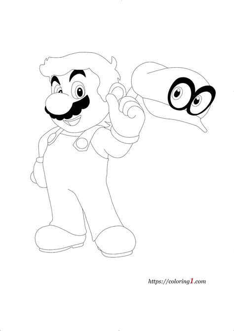 Printable Mario Odyssey Coloring Pages Lyrictestephenson
