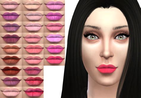 Sims 4 Ccs The Best Lipstick By Jessicarambars