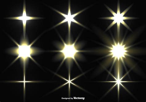 Vector Collection Of Glowing Stars 130067 Vector Art At Vecteezy