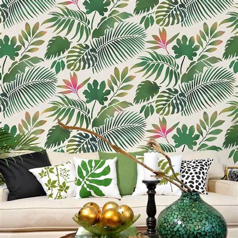 Introducing Our New Tropical Stencil Collection Wall Stencil Patterns
