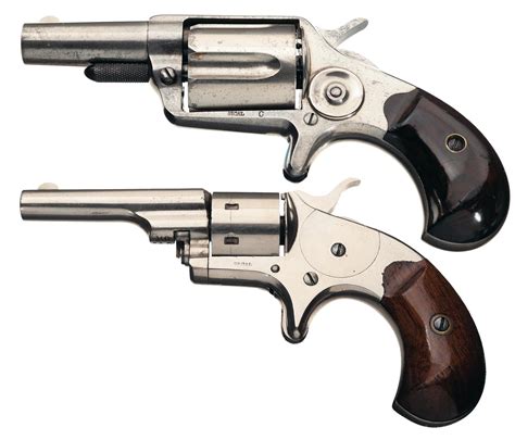 Two Antique Colt Revolvers A Colt New Line 38 Caliber Revolver Rock