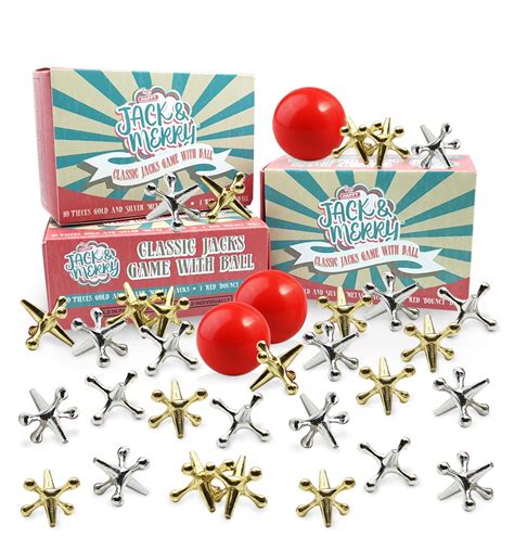 Buy Happy Jack And Merryjacks Game With Ball Classic 3 Sets Toy Jacks
