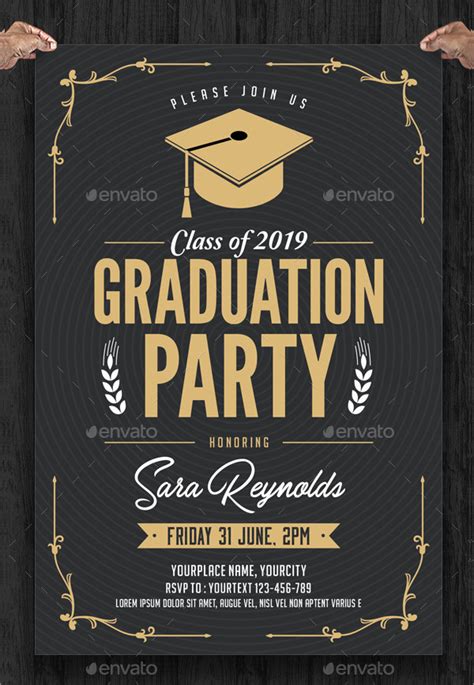 Paper And Party Supplies Paper Class Of Graduation Editable Invitation