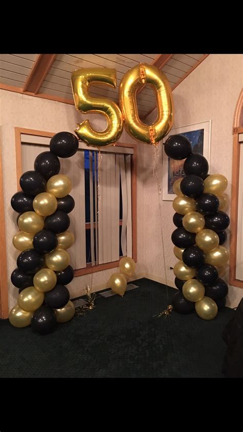 Balloon Arch For Birthday Party 50th Birthday Party 50th Birthday