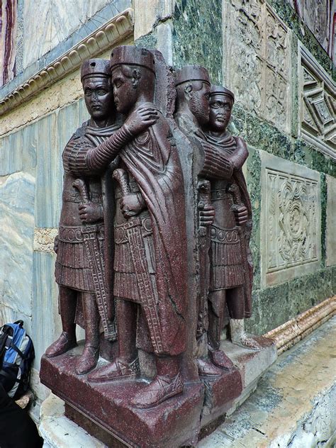 Maybe there is a little bit of awkwardness in their stature. Portrait of the Four Tetrarchs (Monumento ai Tetrarchi), S ...