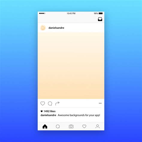 Download Instagram post template mock-up Vector | Premium Download