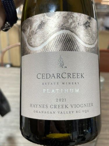 Cedar Creek Estate Winery Platinum Viognier Vivino