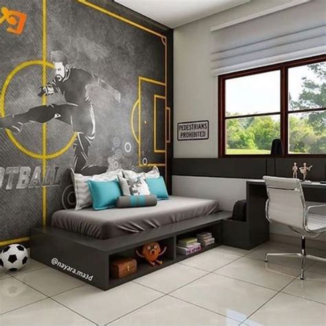 35 Coolest Soccer Themed Bedroom Ideas For Boys