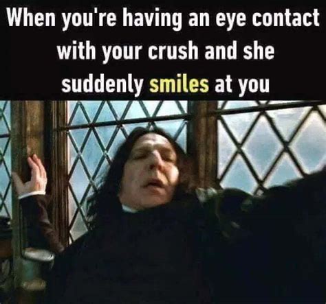When You Re Having An Eye Contact With Your Crush And She Suddenly