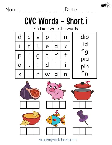 Short Vowels Worksheets Cvc Words Worksheets Bundle Cvc Words Cvc My