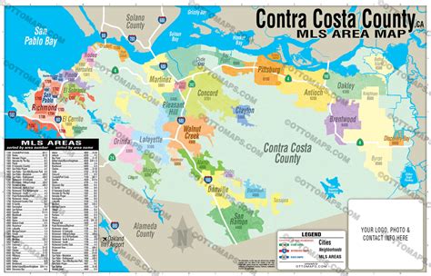 Contra Costa County Mls Area Map California Otto Maps