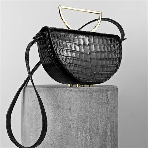 Maestoso Zaha Black Croco Bag Igloo