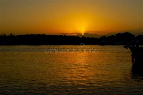 Sunrise Over River Stock Photo Image Of Watersite Rise 81354212