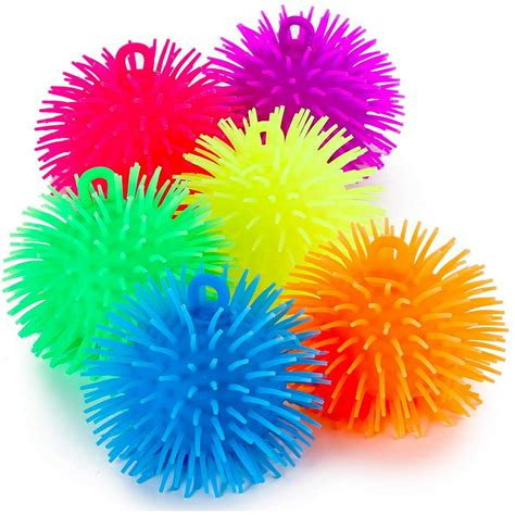Toyify Puffer Balls 6 Pack Thick Squishy Balls In Assorted Colors